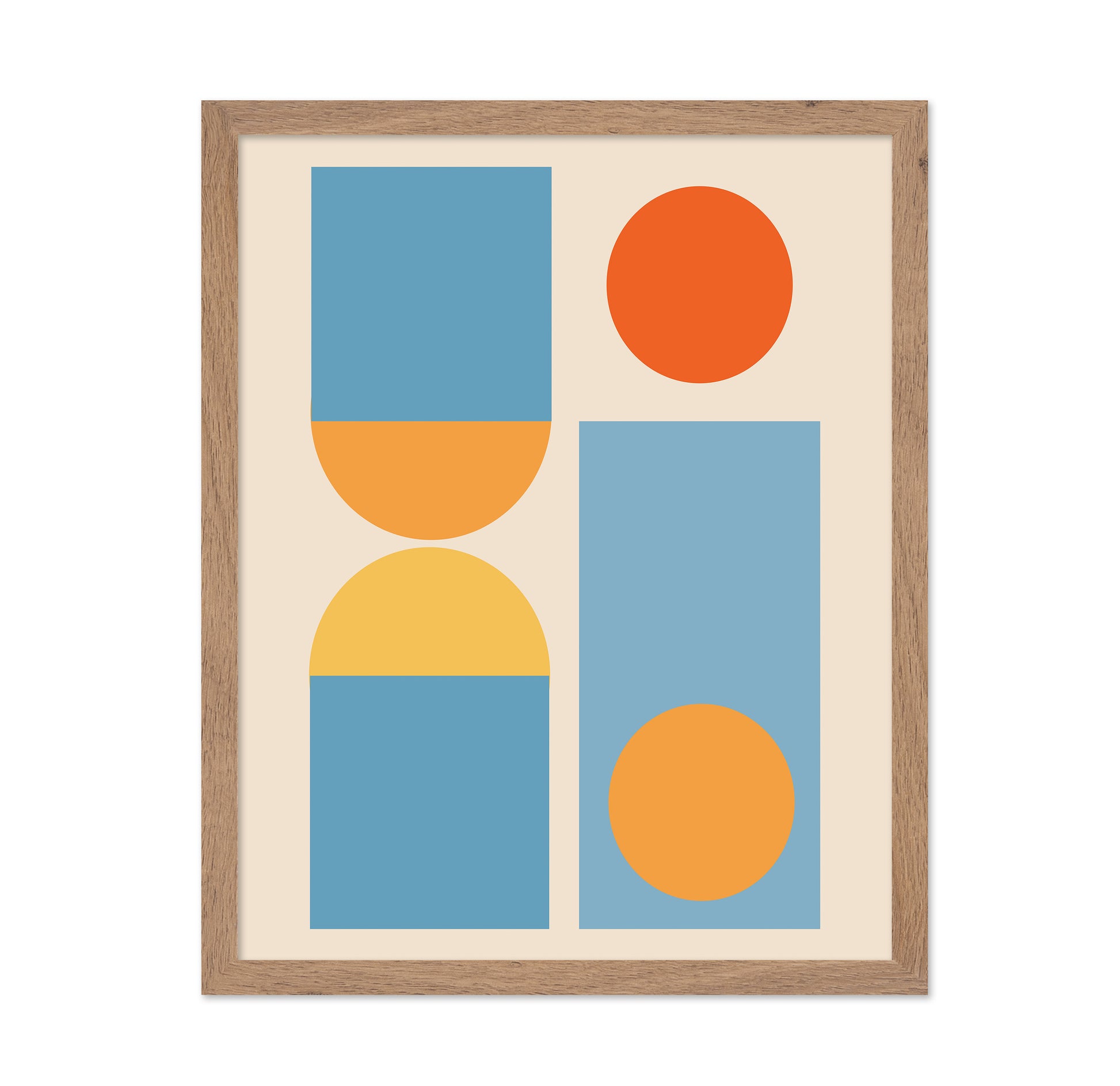 Bright Minimal Shapes Series No 4