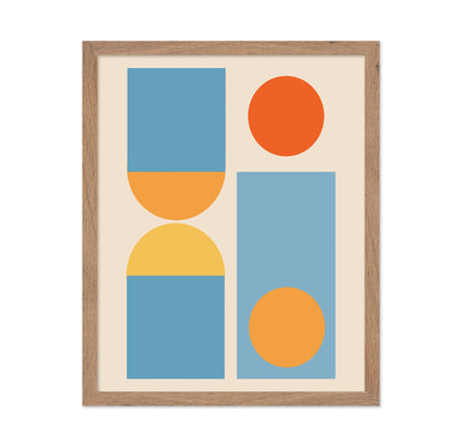 Bright Minimal Shapes Series No 4