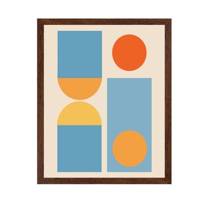 Bright Minimal Shapes Series No 4