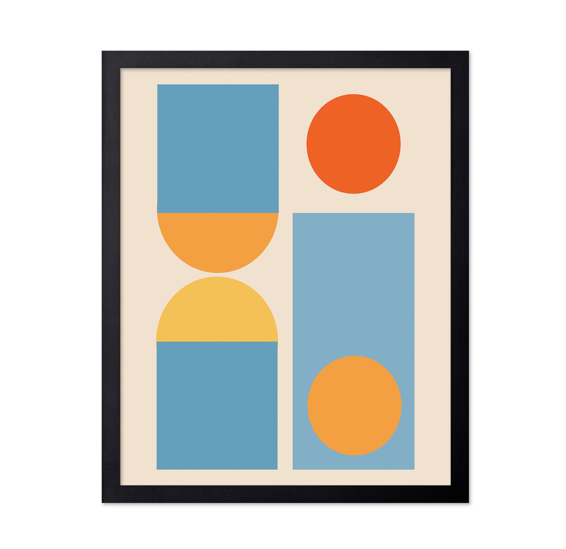 Bright Minimal Shapes Series No 4