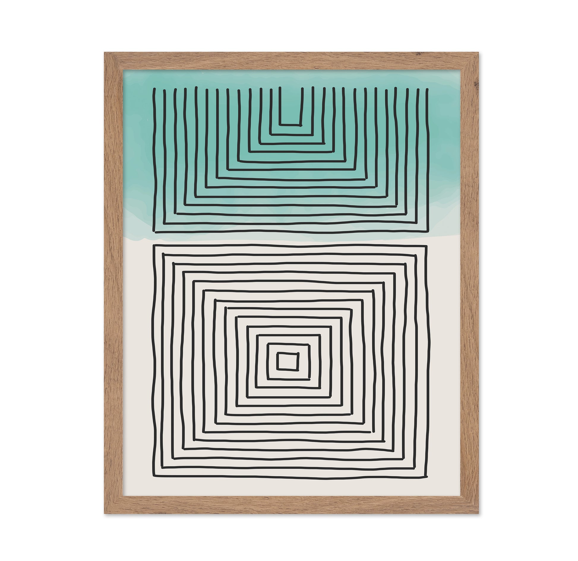 Light Green Watercolor Shapes