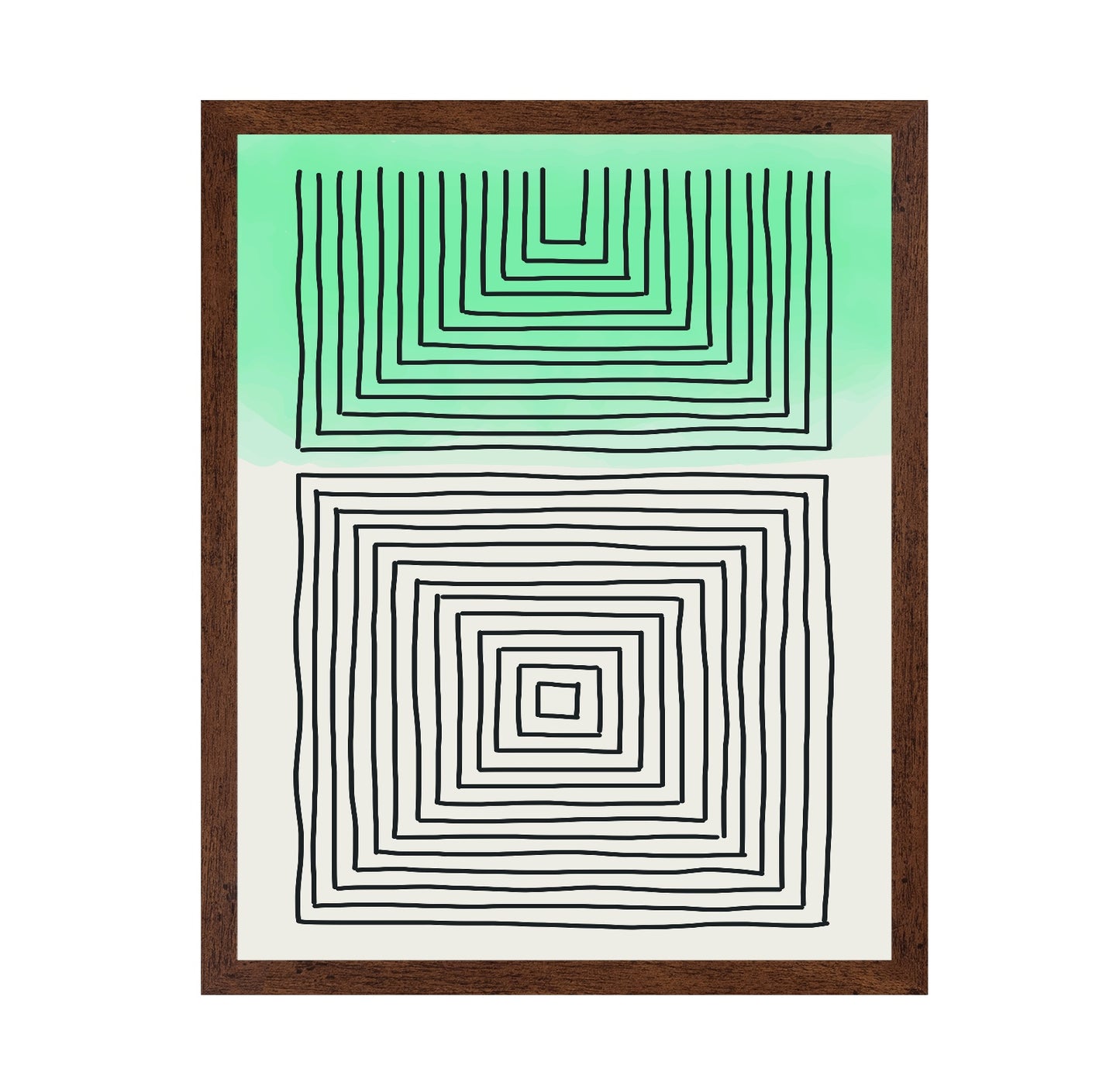 Light Green Watercolor Shapes