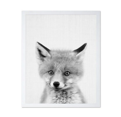 Black & White Peekaboo Fox