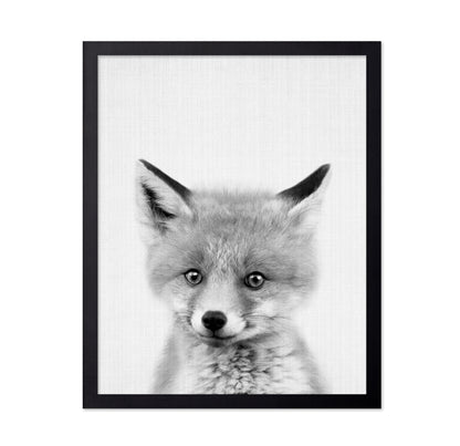 Black & White Peekaboo Fox