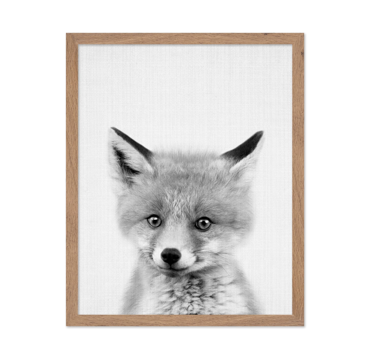 Black & White Peekaboo Fox