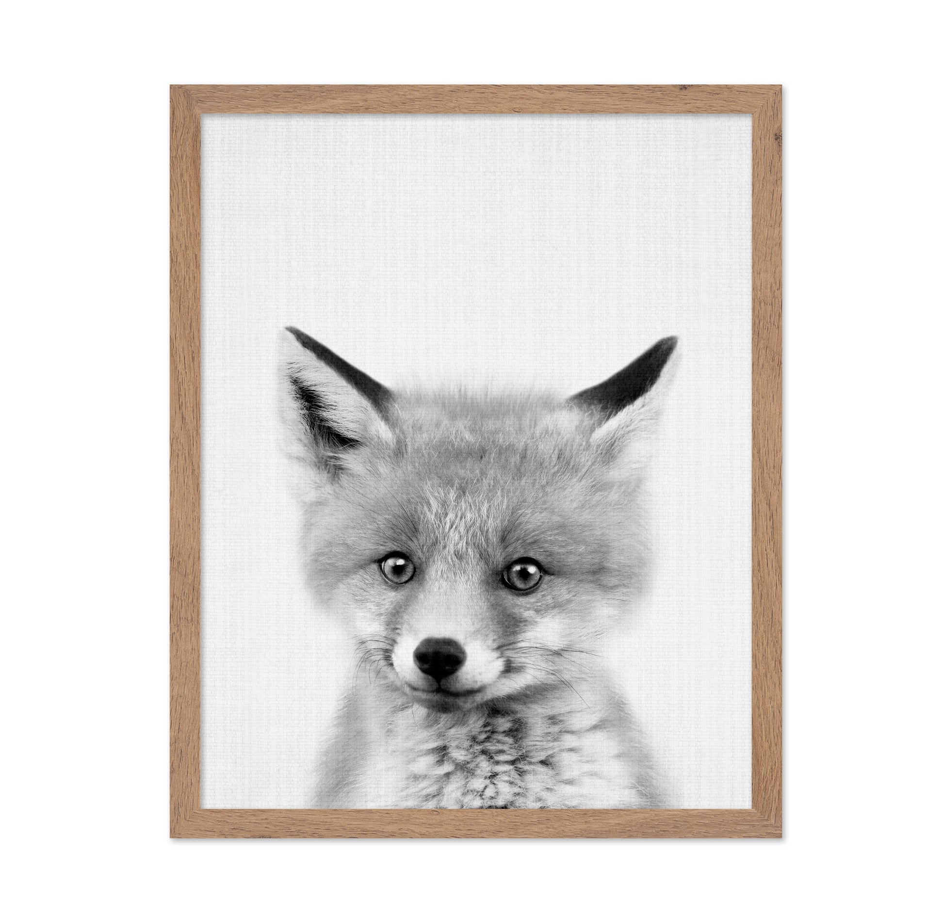 Black & White Peekaboo Fox