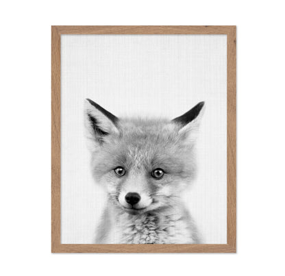 Black & White Peekaboo Fox