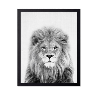 Black a White Peekaboo Lion