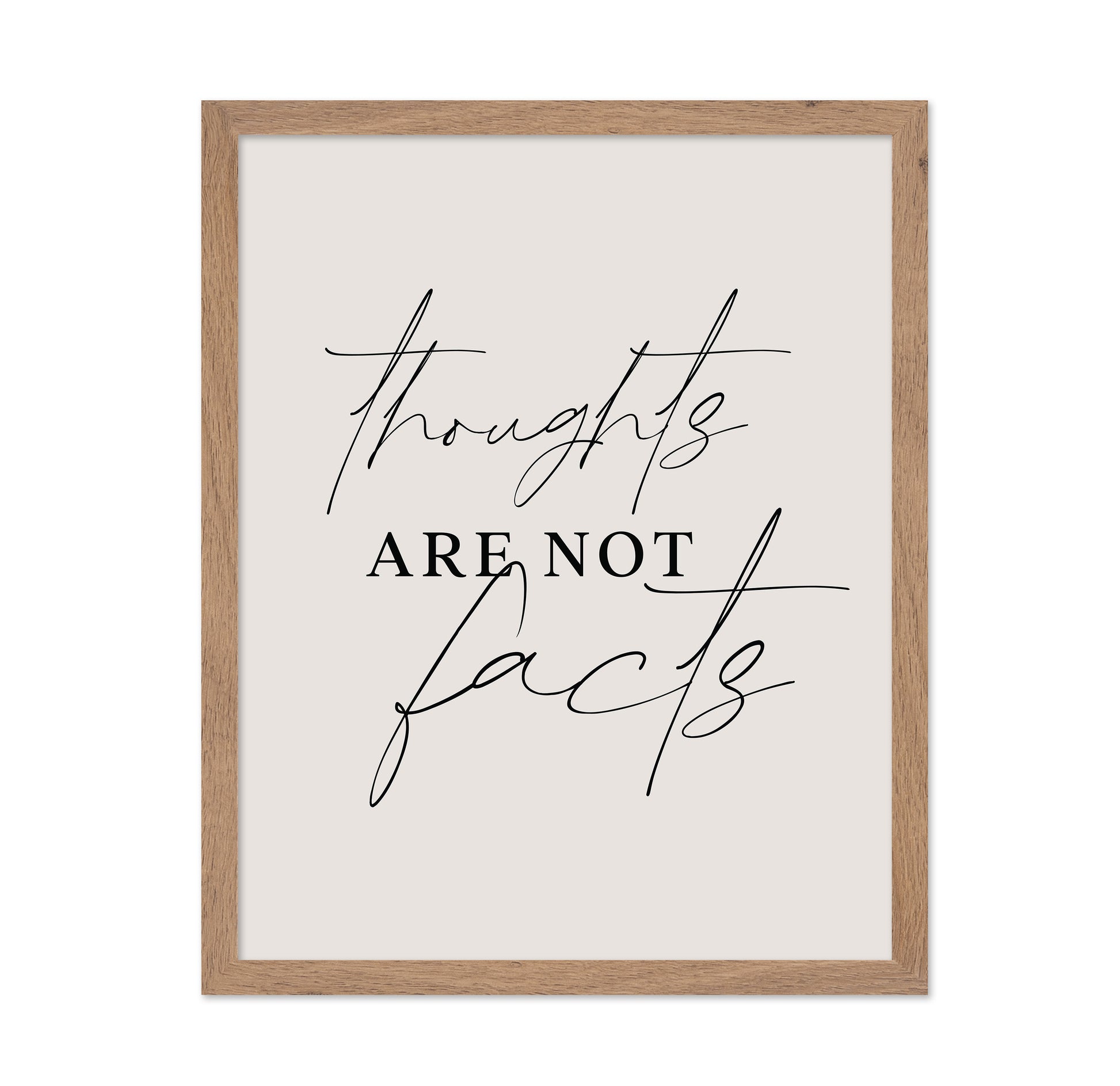 Thoughts Not Facts