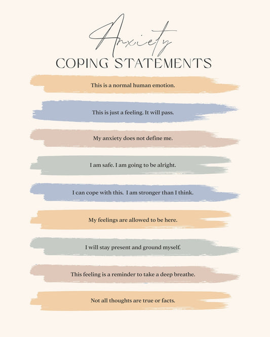 Anxiety Coping Statements