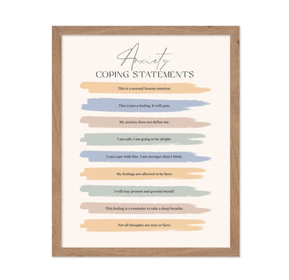 Anxiety Coping Statements