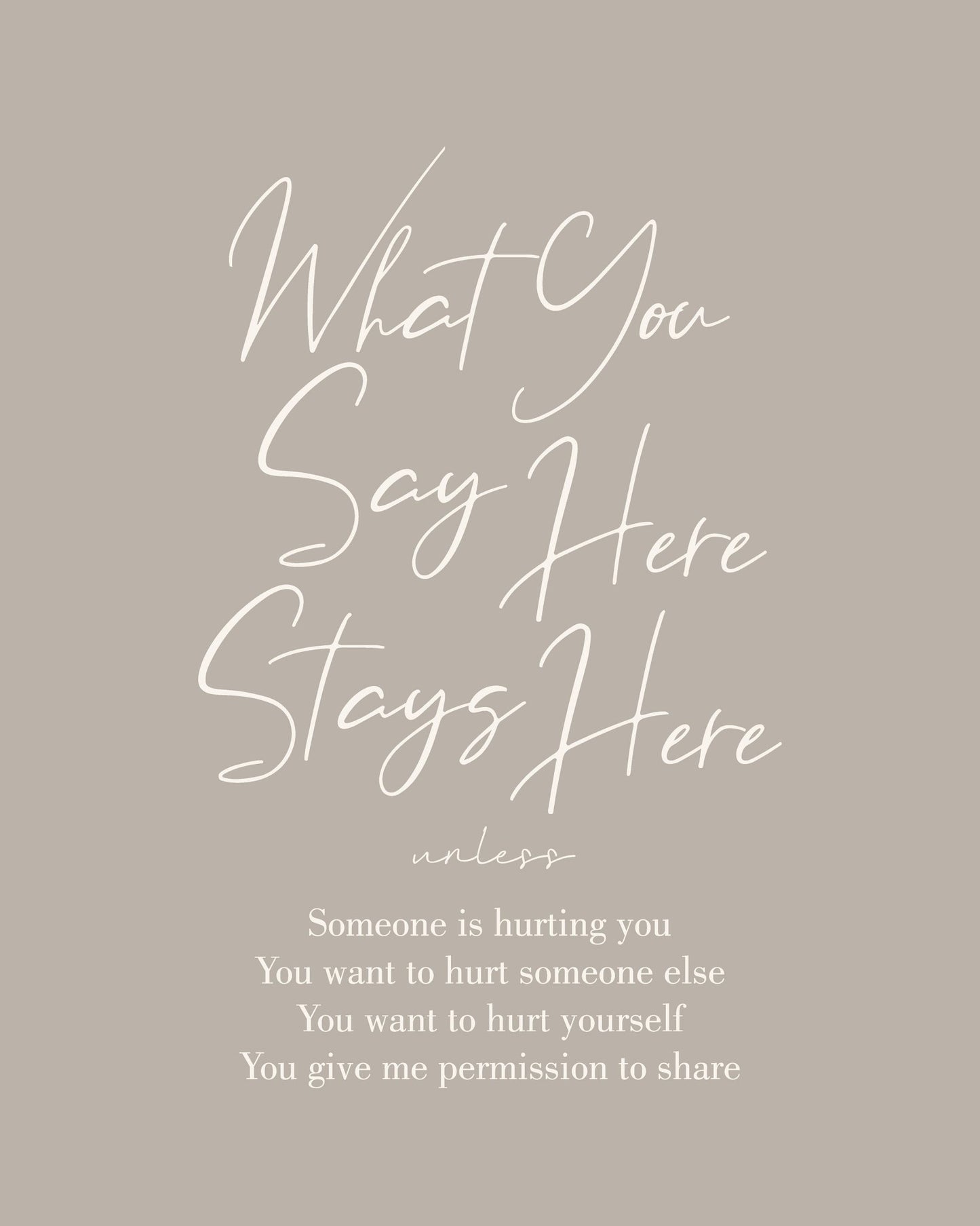 Stays Here No 1