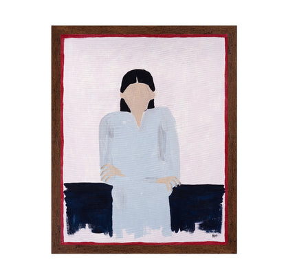 Enigmatic Figure with a Faceless Expression