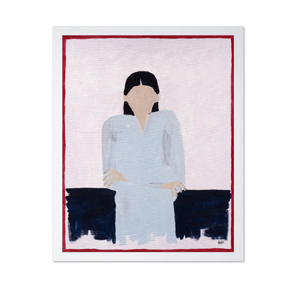 Enigmatic Figure with a Faceless Expression