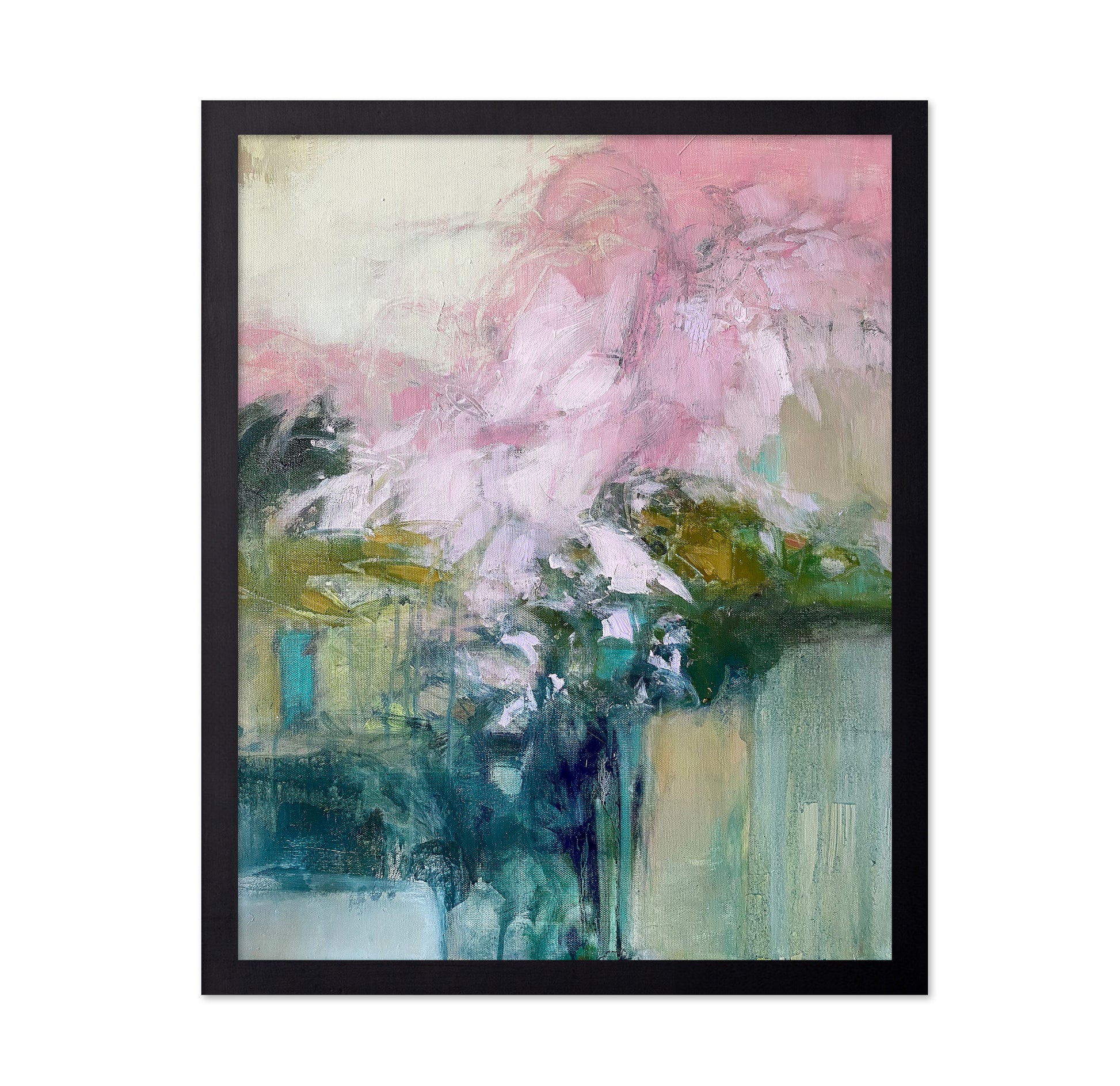Soft Pink Floral Abstract