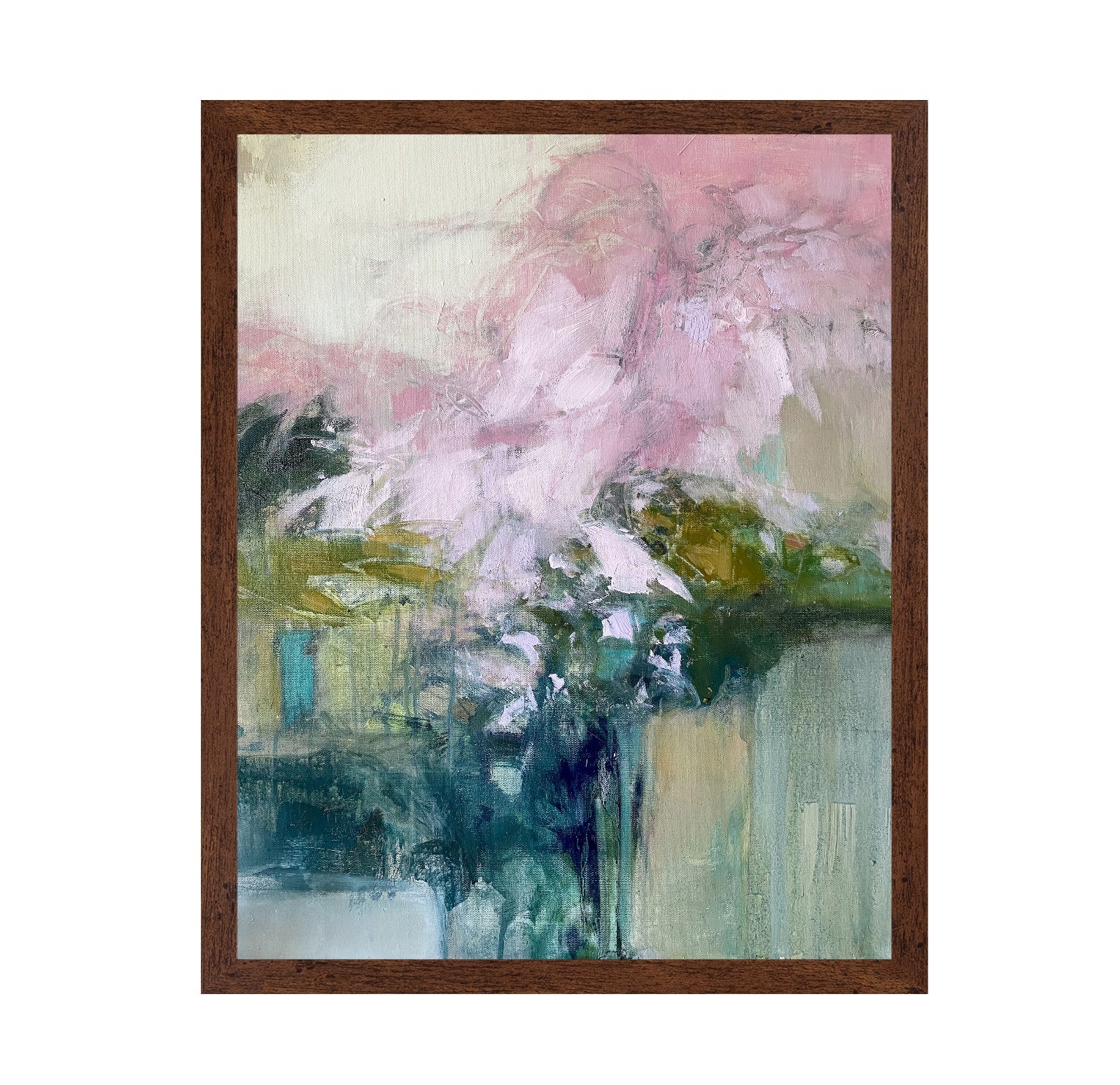 Soft Pink Floral Abstract