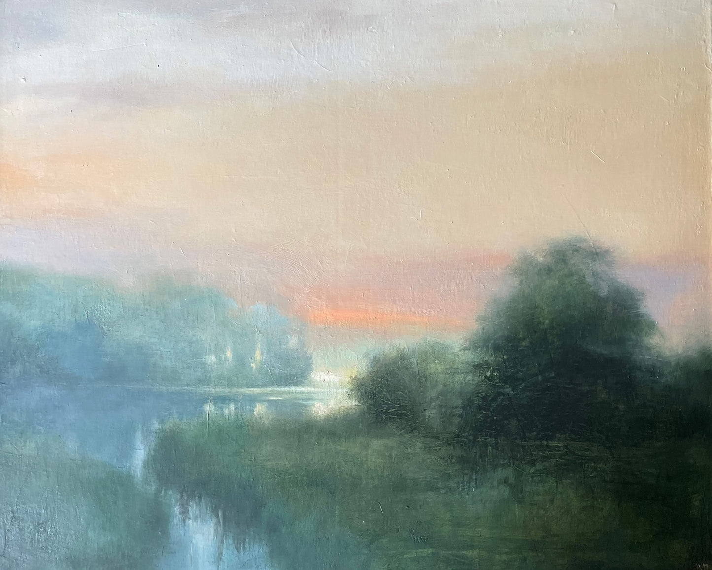 Misty Dawn Reflection