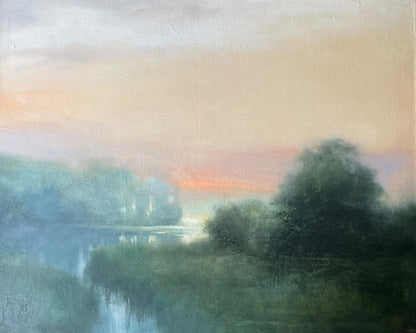 Misty Dawn Reflection