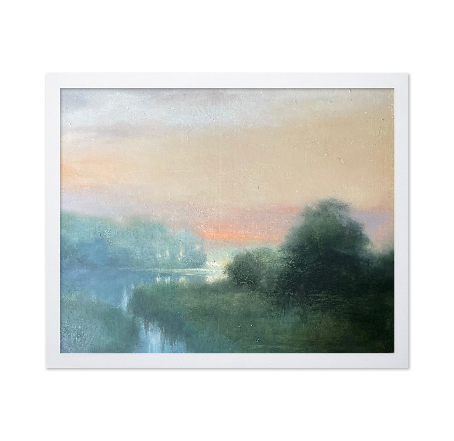 Misty Dawn Reflection