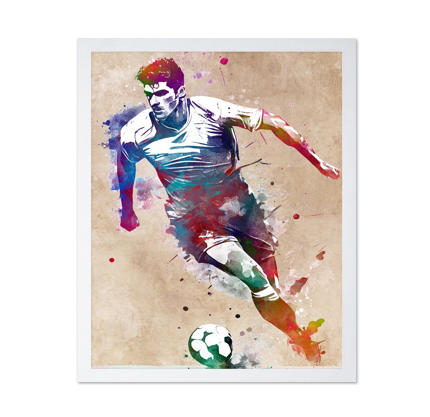 Soccer Player Sport Art