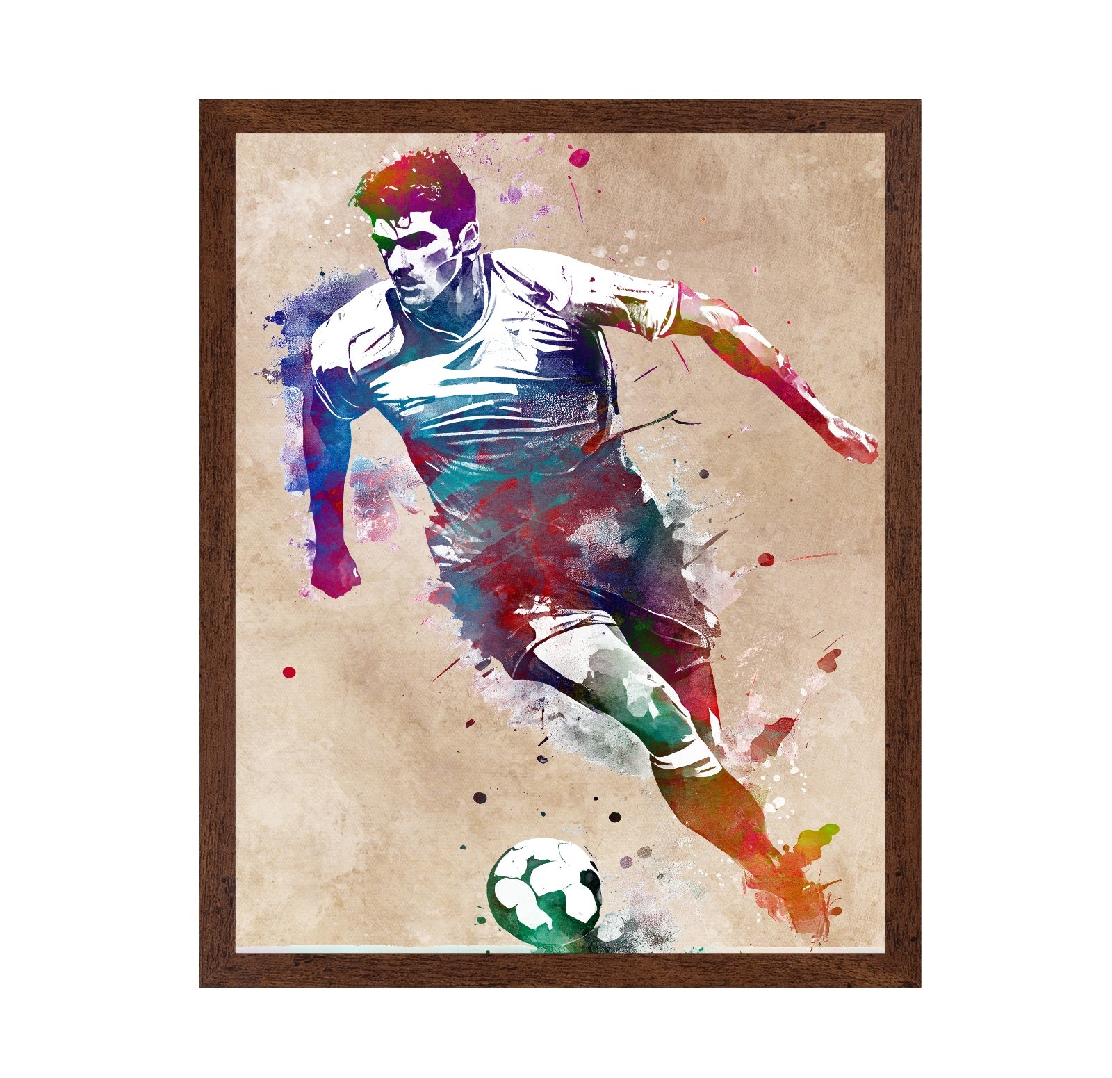 Soccer Player Sport Art
