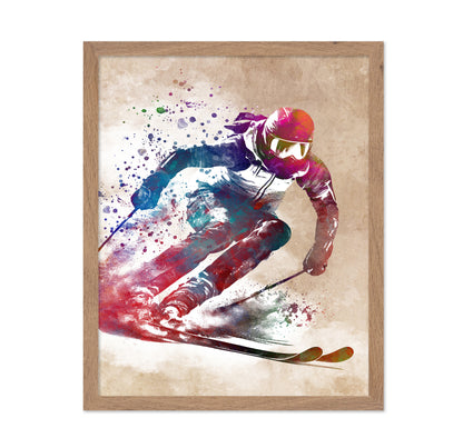 Sport Skiing Art No 2