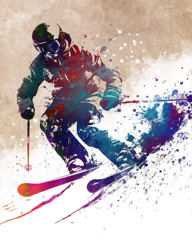 Sport Skiing Art No 1