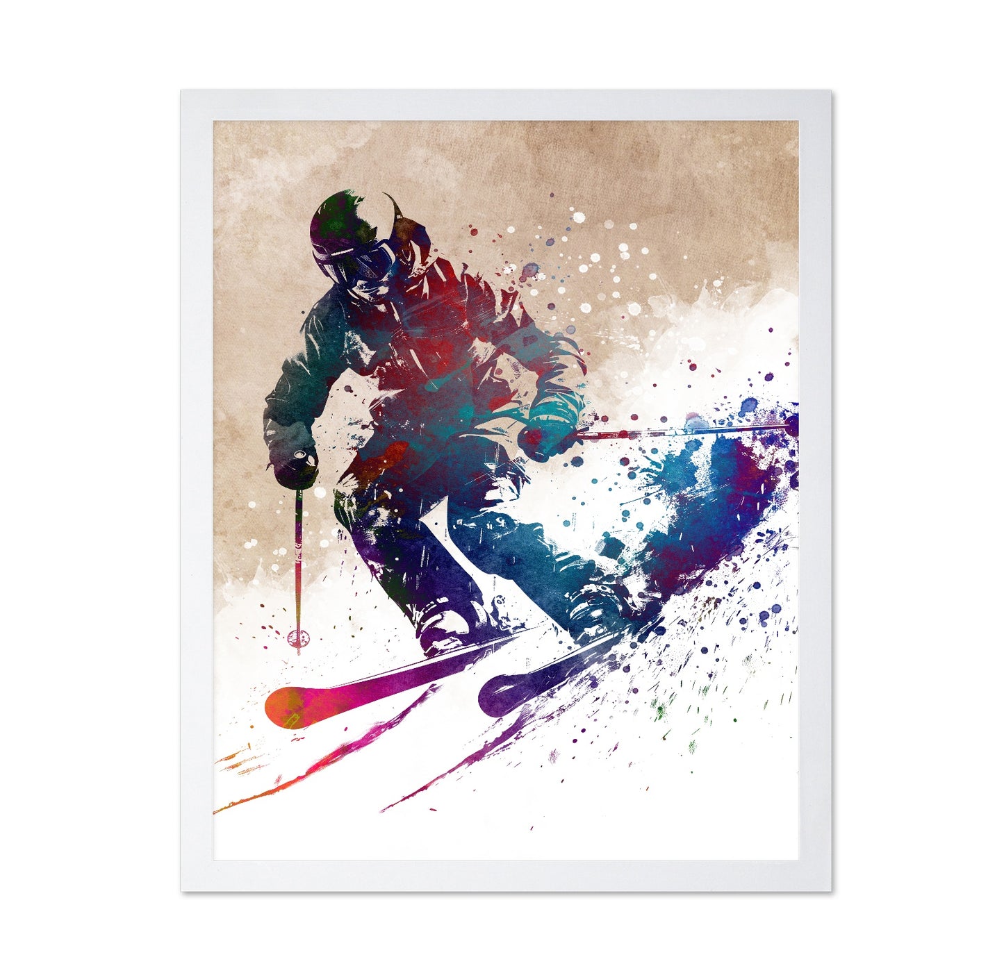 Sport Skiing Art No 1