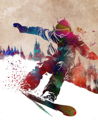 Snowboard Sport Art