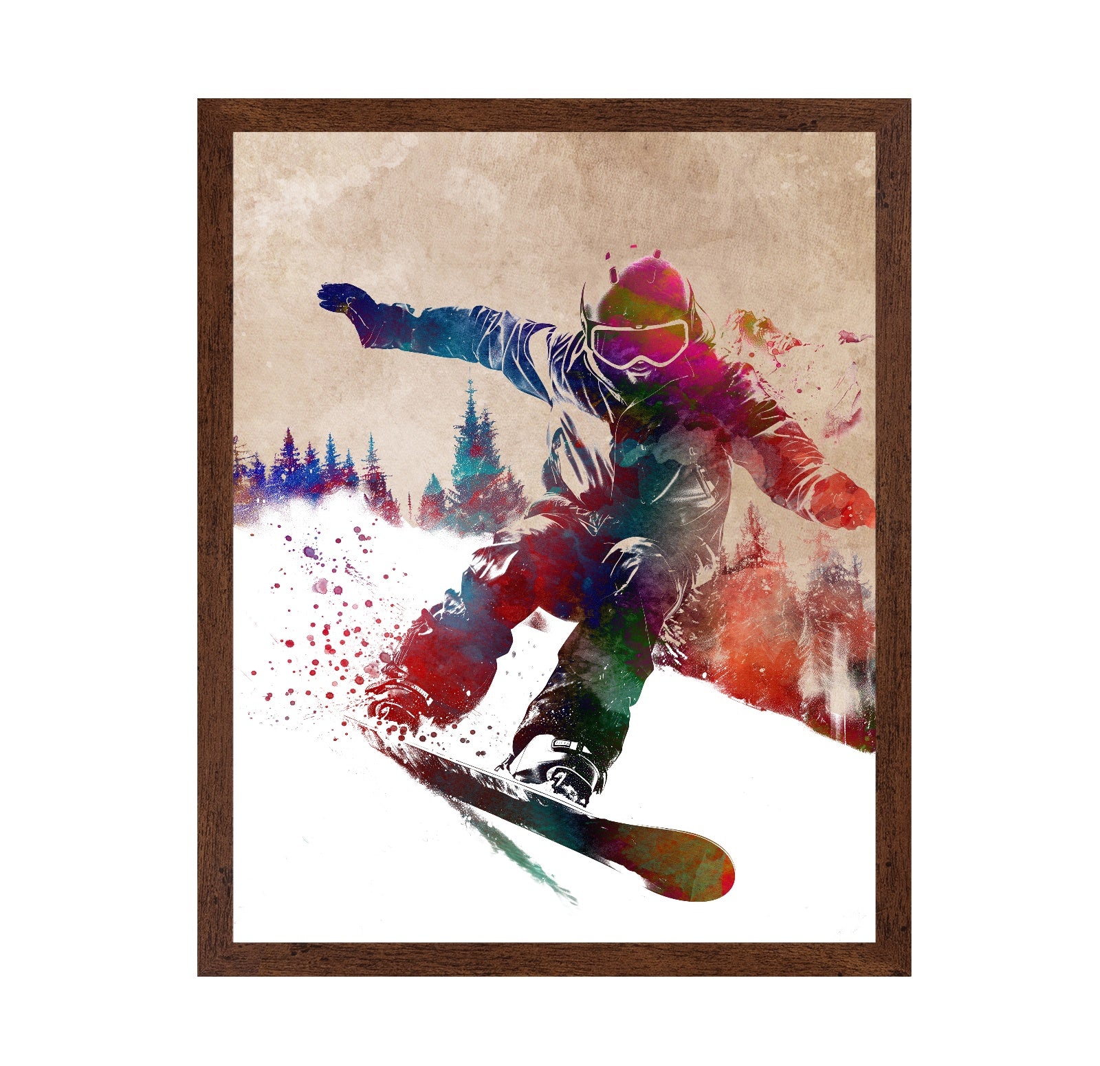 Snowboard Sport Art