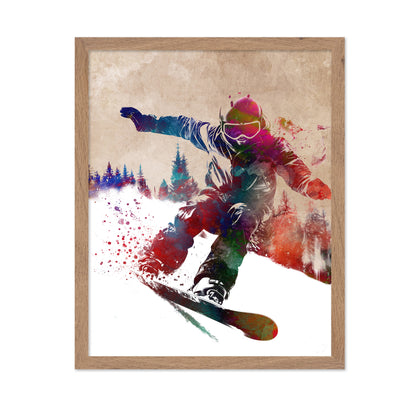Snowboard Sport Art