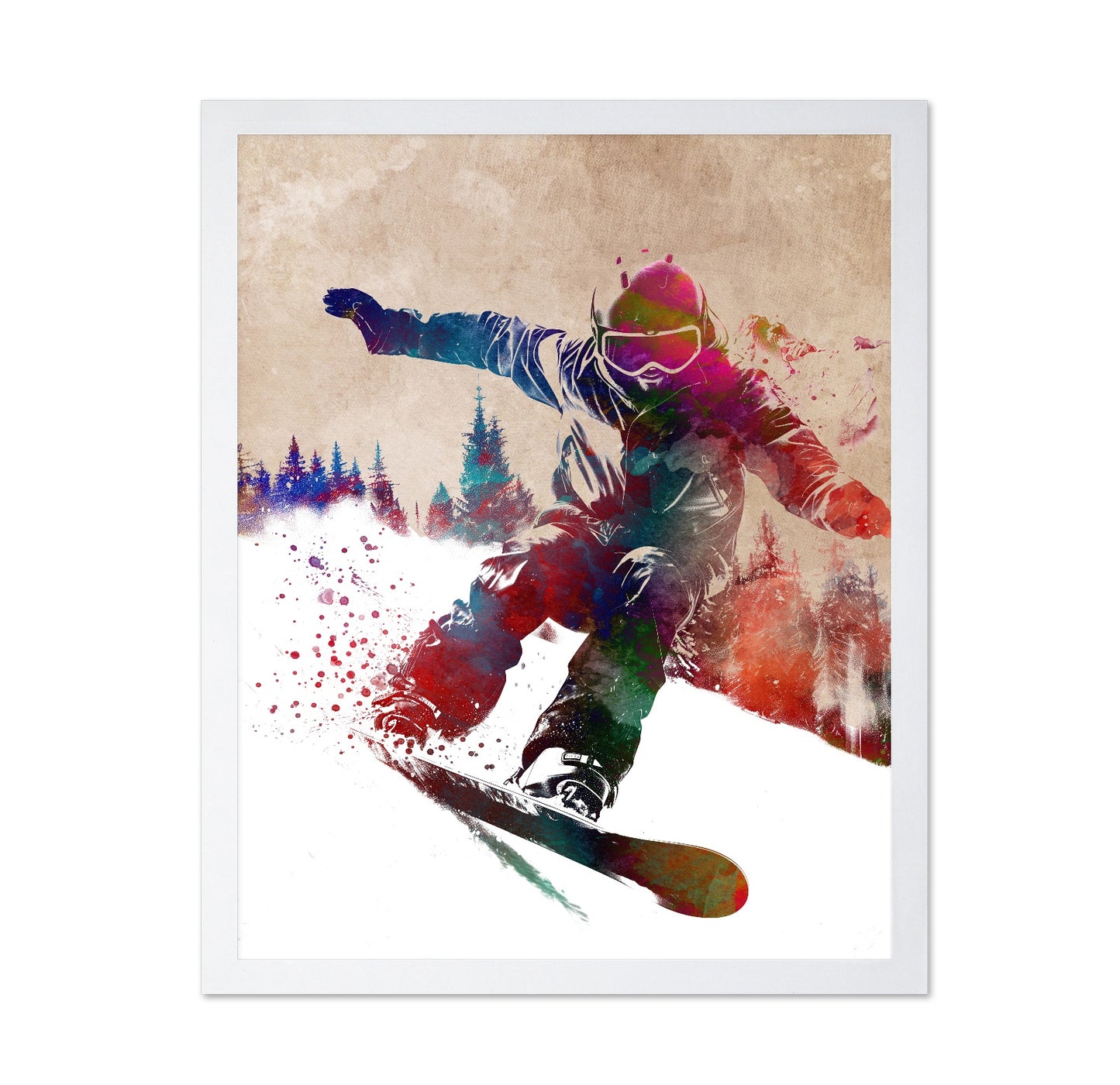 Snowboard Sport Art