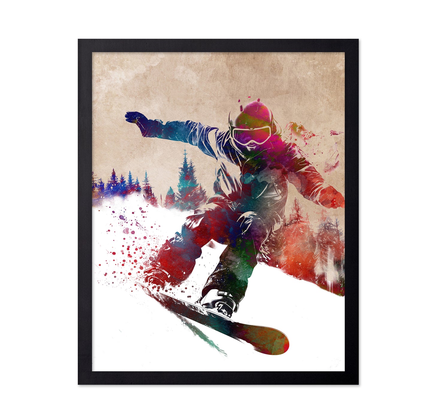 Snowboard Sport Art