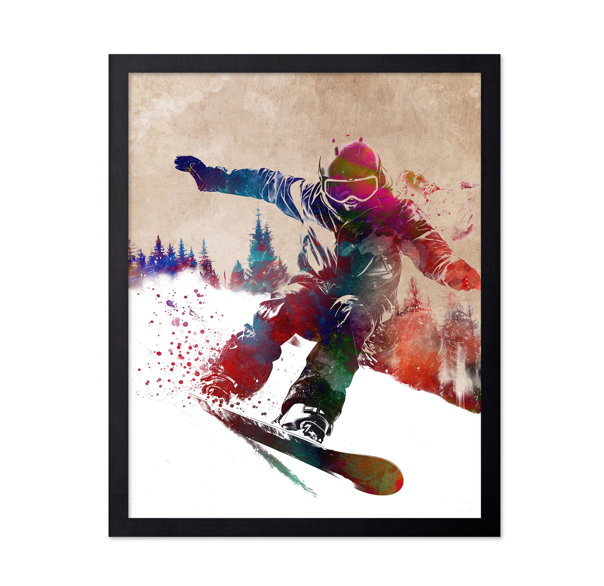 Snowboard Sport Art