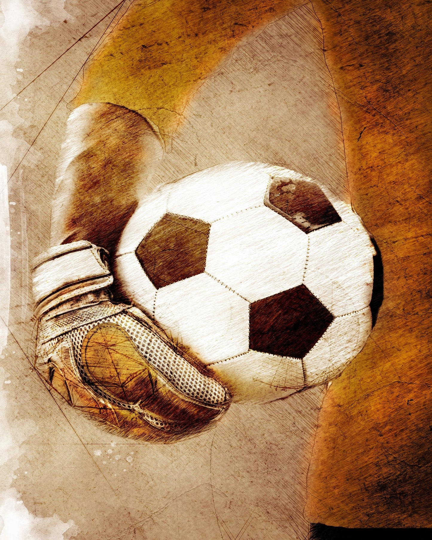 Goalkeeper Sport Art