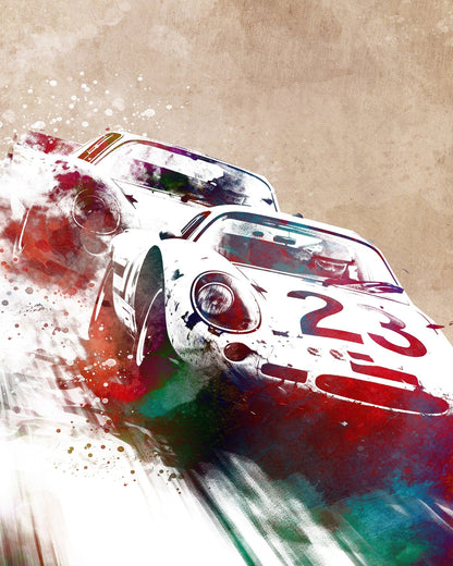 Sport Car Racing Art
