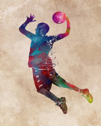 Colorful Basketball Player