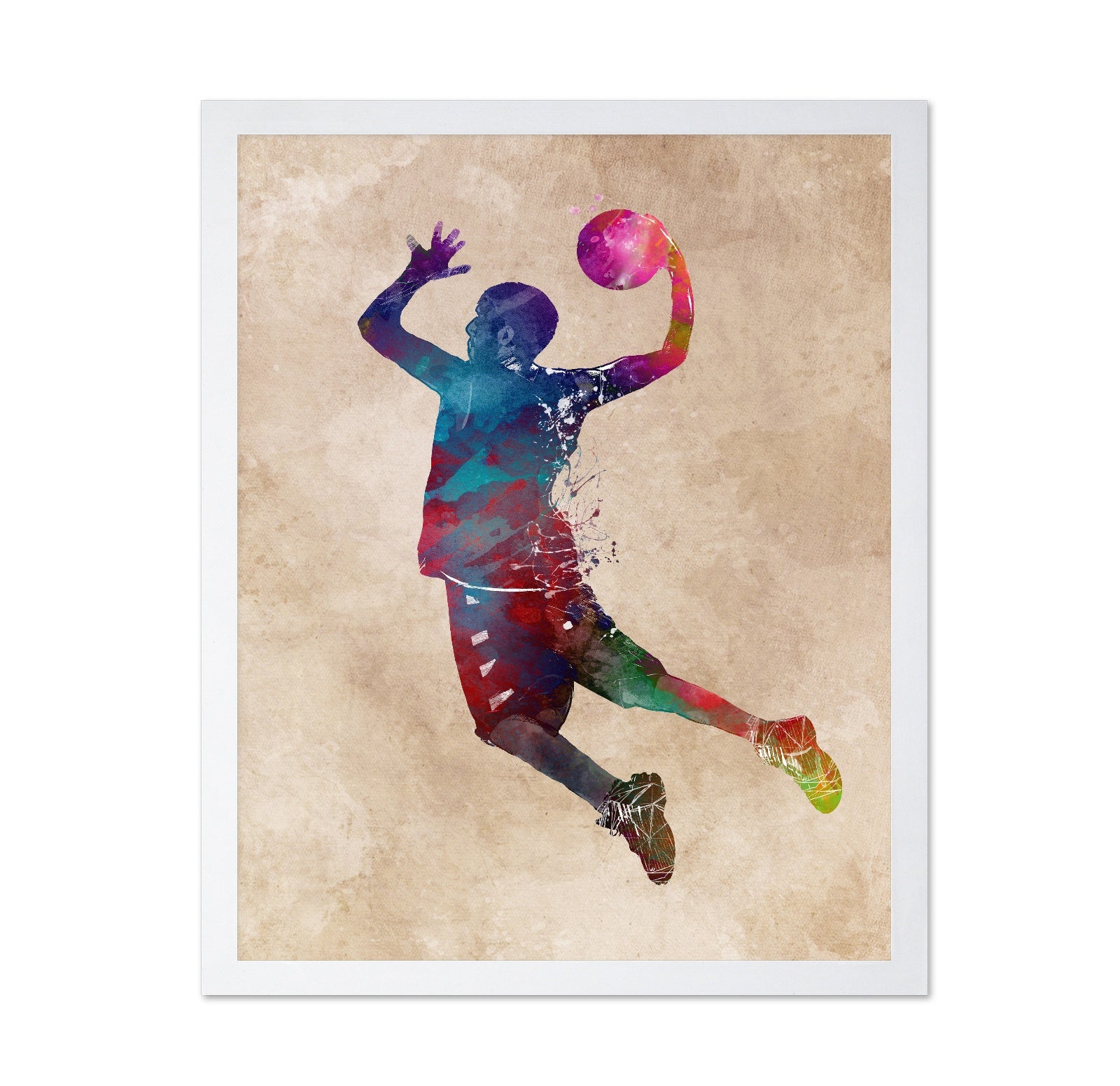 Colorful Basketball Player