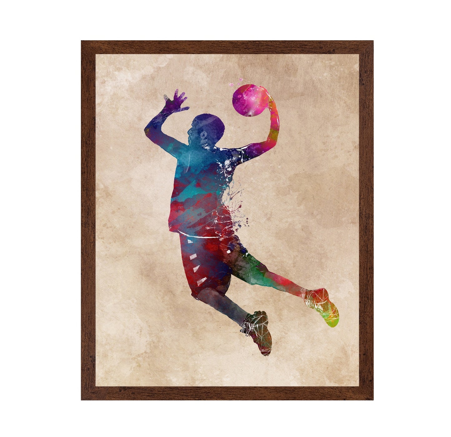 Colorful Basketball Player