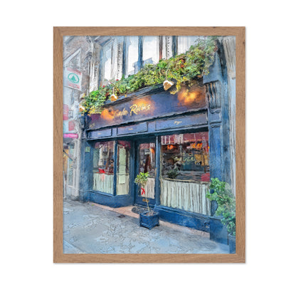 Dublin City Watercolor Art Ireland