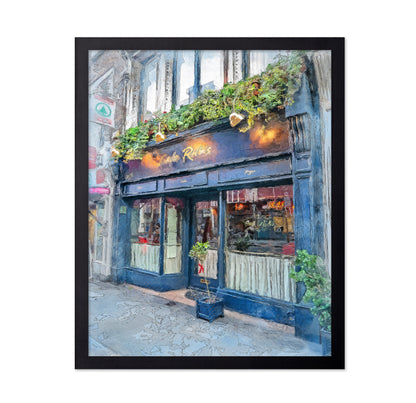 Dublin City Watercolor Art Ireland
