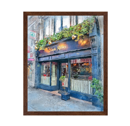 Dublin City Watercolor Art Ireland