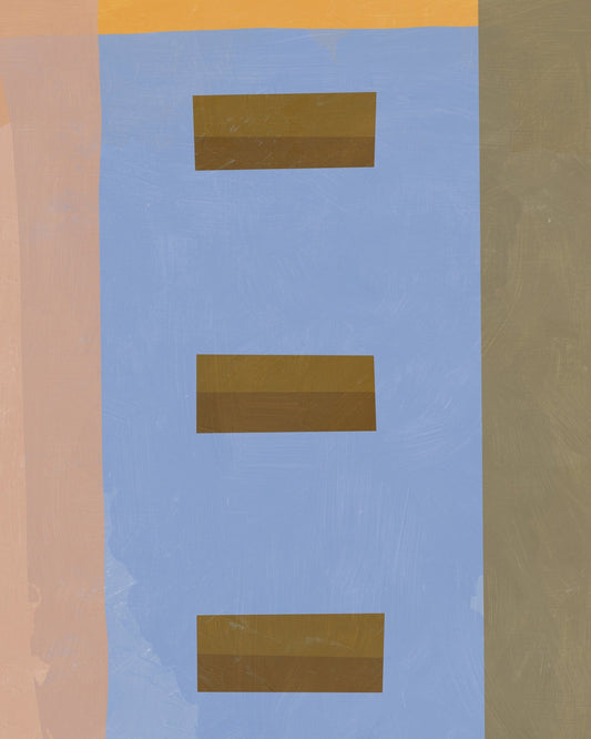 Abstract Blue Blocks