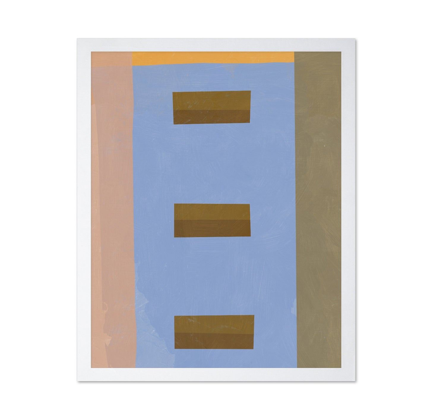 Abstract Blue Blocks