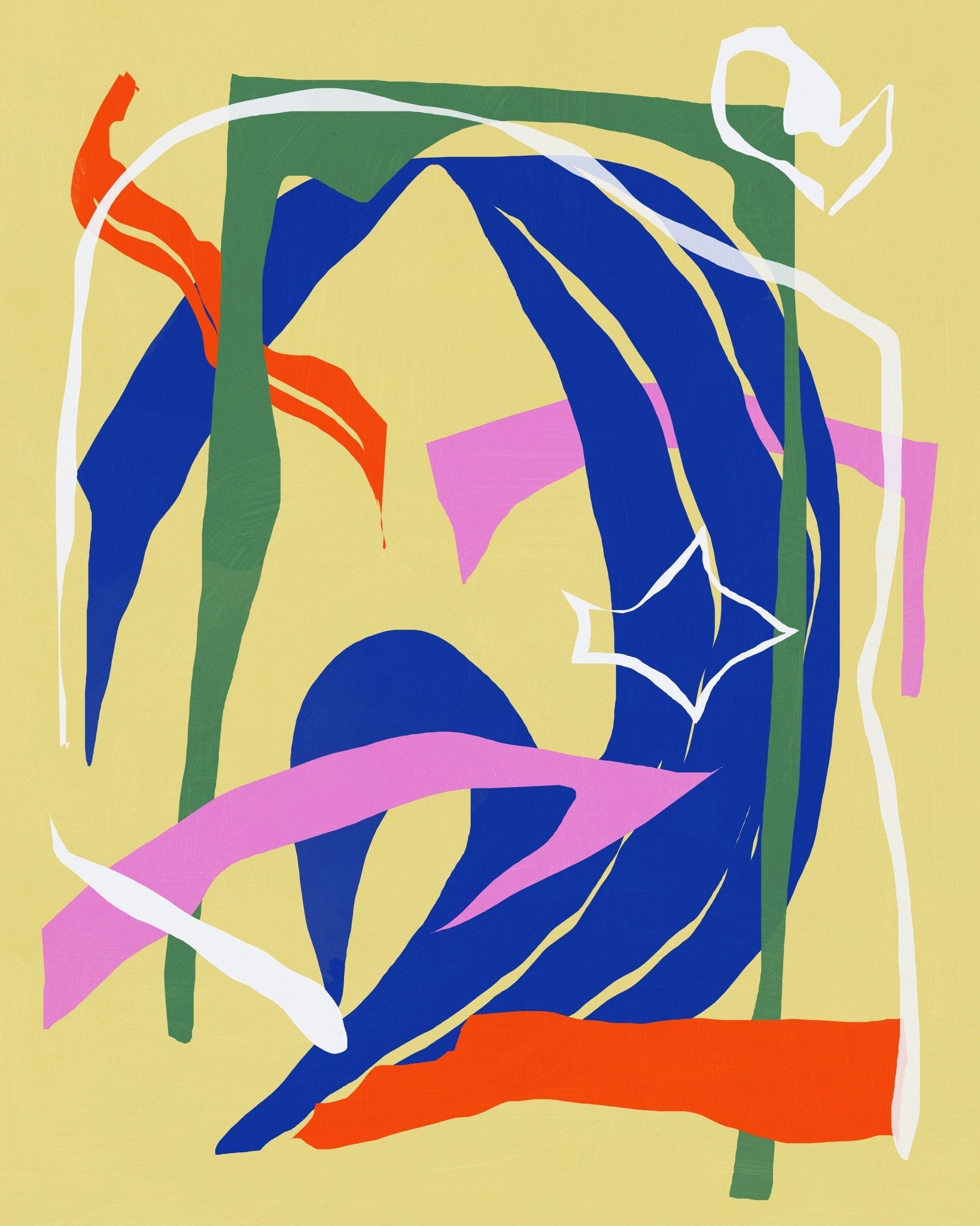 Paper Cut Out Abstract Arrangement