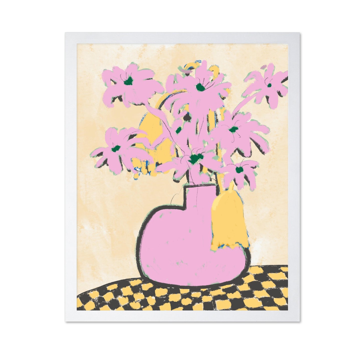 Pink Flowers In A Vase