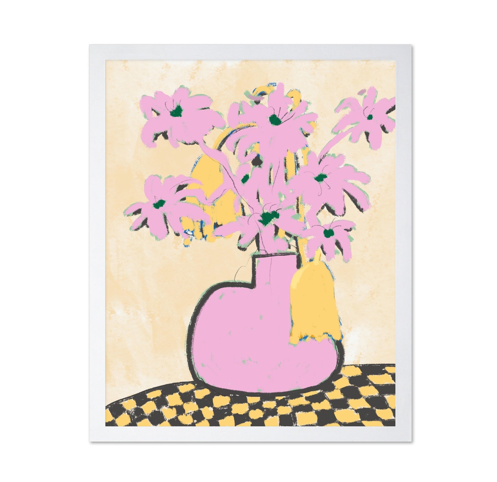 Pink Flowers In A Vase