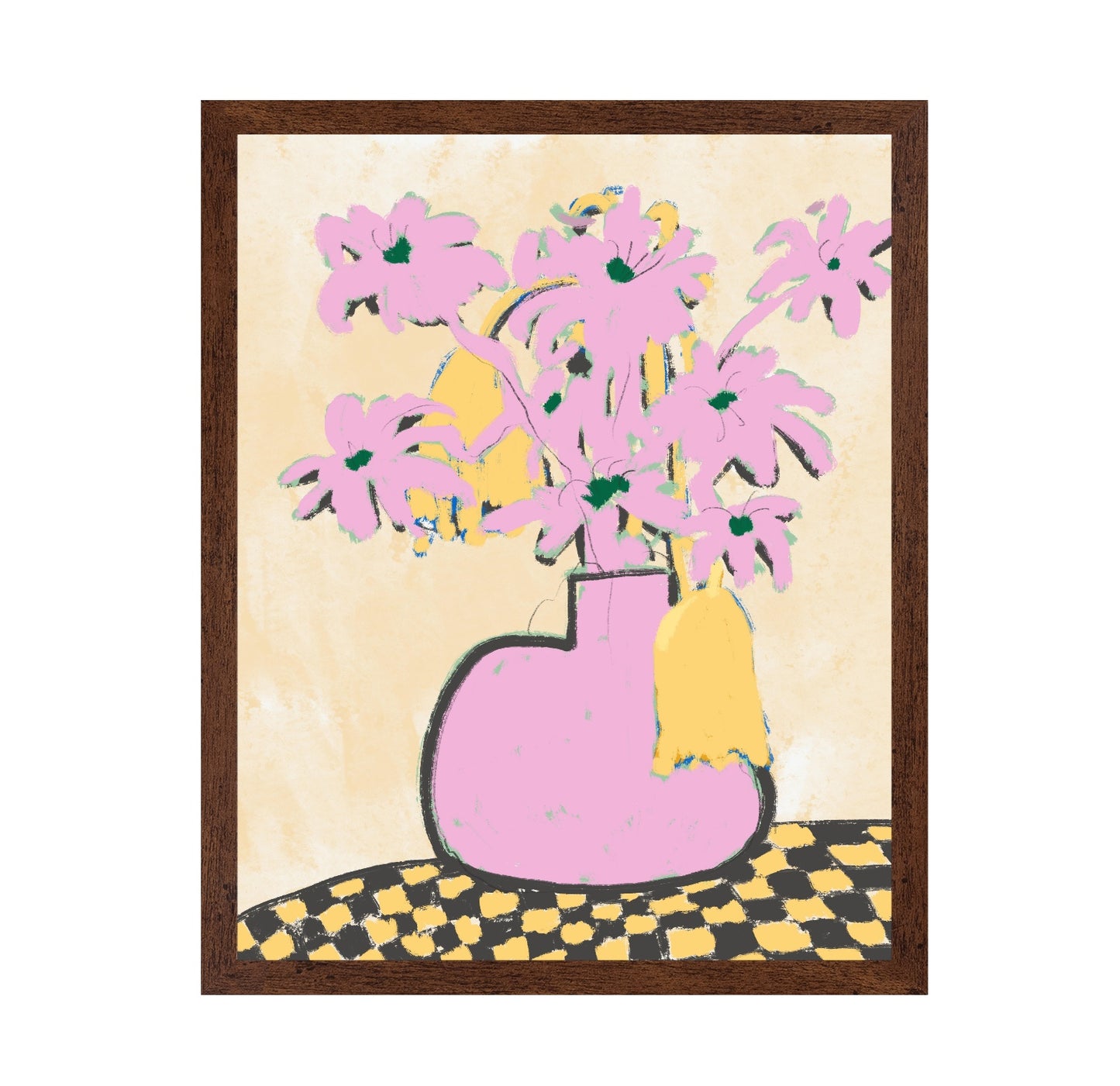 Pink Flowers In A Vase