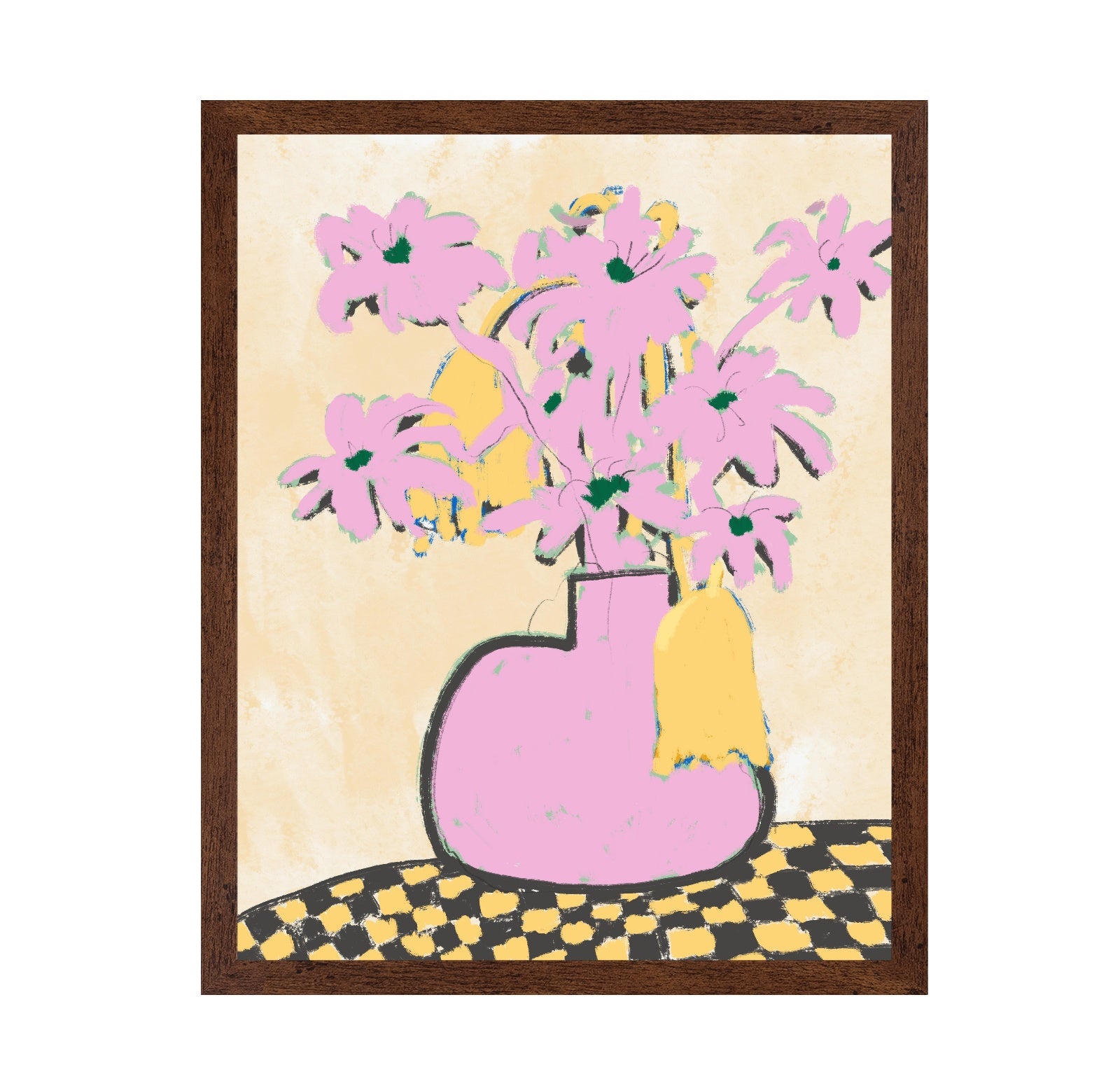 Pink Flowers In A Vase