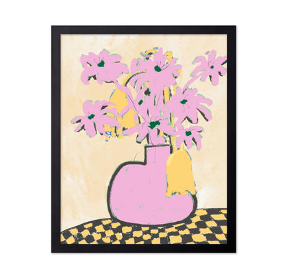 Pink Flowers In A Vase